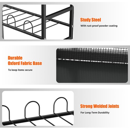 Ultrawall Sports Equipment Organizer Golf Bag Holder for Garage, Ball Storage Rack, Golf Bag Stand, Kids Toy Storage for Indoor/Outdoor