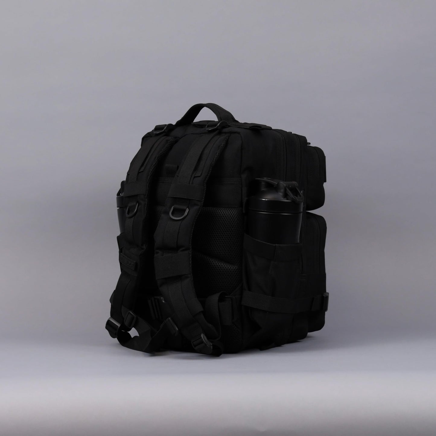 WOLFpak 25L Tactical Gym Backpack (Nightshade Edition) Durable 1000D Waterproof Oxford Material with MOLLE Webbing, Laptop Pocket & Dual Cup Holders