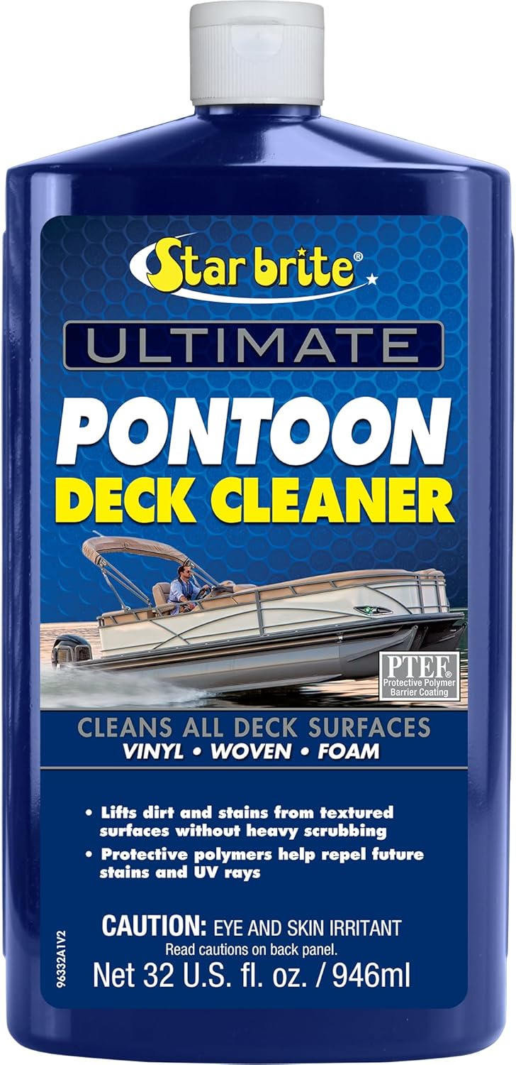 Star Brite Ultimate Pontoon Deck Cleaner - Effortlessly Lift Dirt & Stains from All Surfaces - 32 OZ