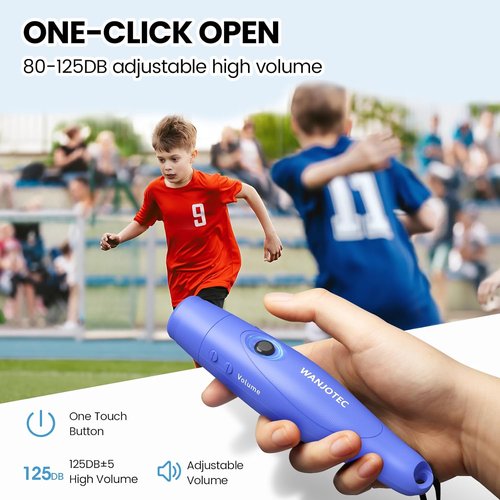 Electronic Whistle 3 Pack - Adjustable Tones & 130dB Volume | Handheld Emergency Whistle for Sports