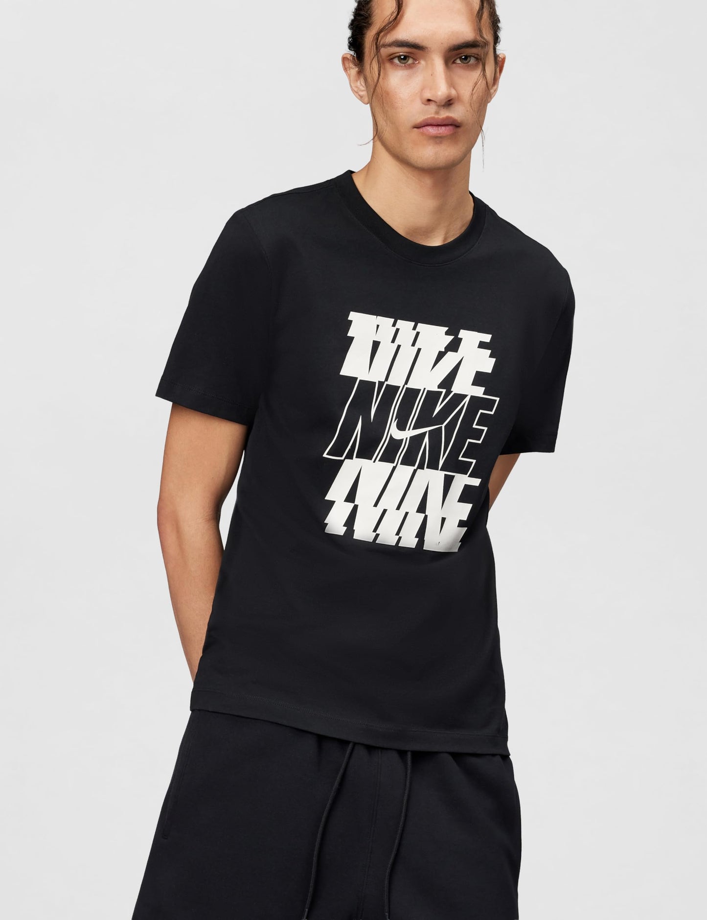 Nike Mens Sportswear Club T-Shirt (Nike Block Stack)