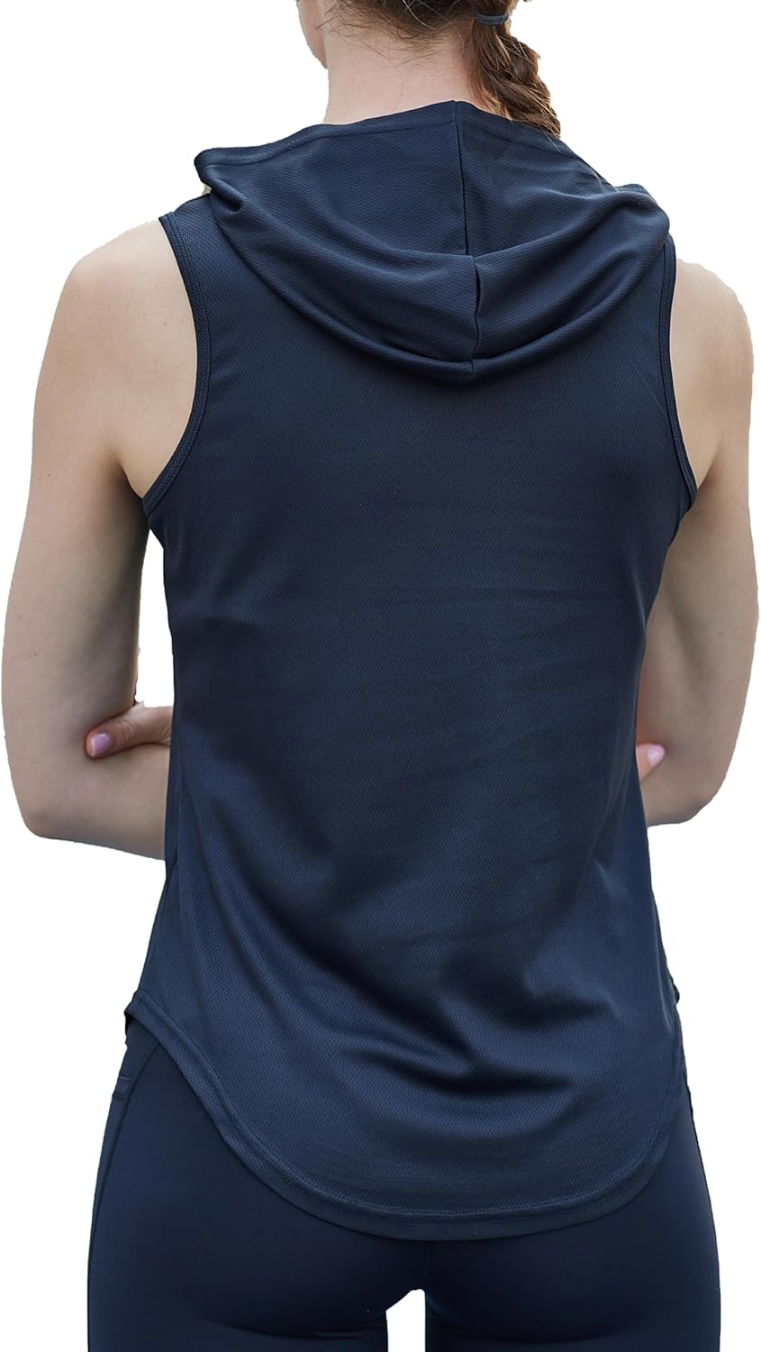 Skiennix Women's Hooded Tank Top - Quick Dry Sleeveless Yoga & Running Shirt | Perfect for Gym Workouts