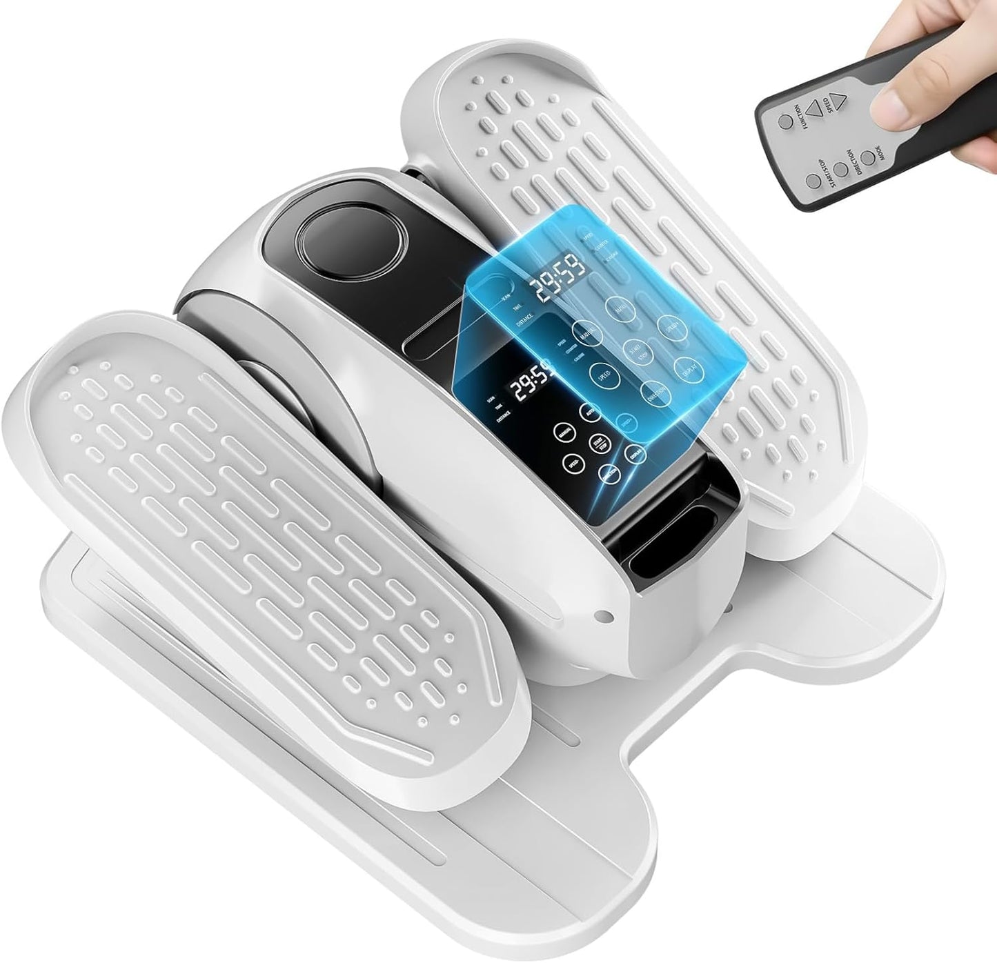 Under Desk Elliptical | Electric Leg Exerciser with 12 Speeds | Ideal for Seniors & Home Use