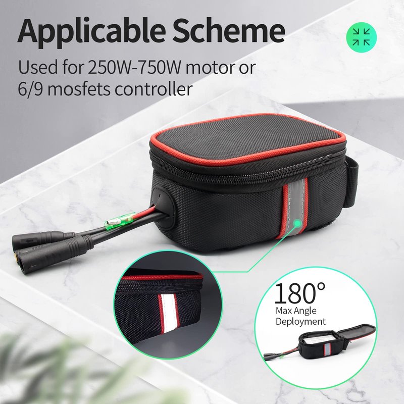 MUSELK Ebike Controller Bag，E Bike Lithium Batter Bag Box Case Kit for Electric Bicycles Mountain Bikes Electric Motor Kit (small bag)