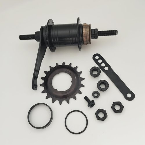 ZZRSDAN Black Bicycle Coaster Brake Hub/Bike Brake Rear Hub 32/36 Hole Stainless Steel (Black18T-36Hole)