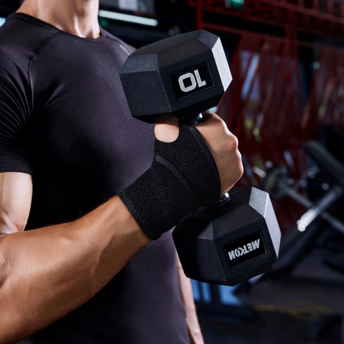 YUNYILAN Wrist Brace - Adjustable Compression Straps for Carpal Tunnel & Arthritis Relief | 2 Pack (Black)