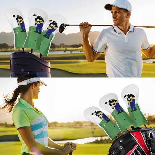 Jnnicoog Golf Club Head Covers, Driver Headcover，Golf Club Covers, Driver Cover，Golf Club Covers，Novelty DriverHead Covers