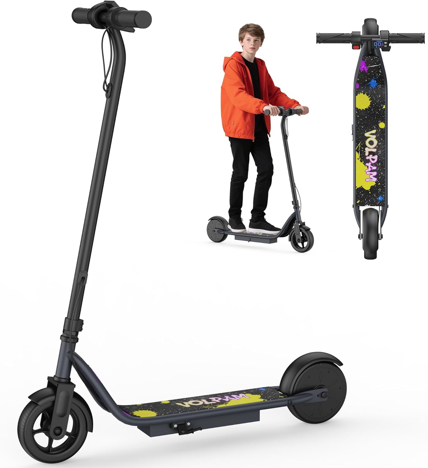 VOLPAM Electric Scooter - Dual Suspension, 19/22MPH, 500W/800W Motor, Long Range Up to 60 Miles, Max Load 264 lbs