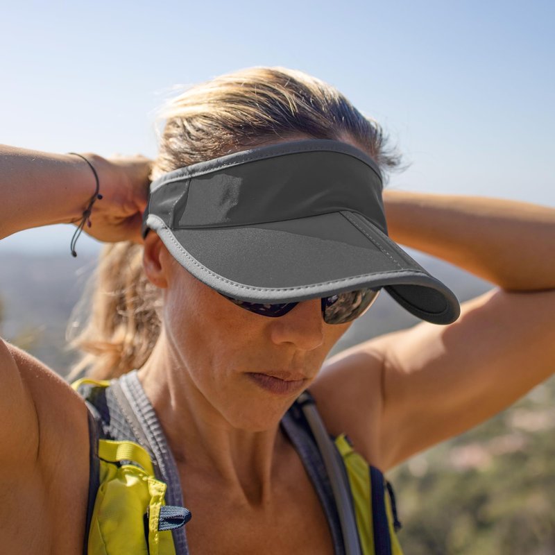 Sunday Afternoons Aero Visor Hat - Ultra-Light UPF 50+ Running Sun Visor for Men & Women, Breathable Athletic Cap for Golf, Tennis, Pickleball, or Outdoor Training, Eggplant Terrain, M/L
