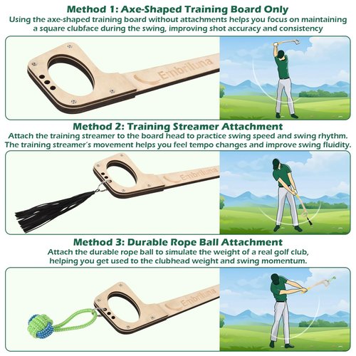 Golf Swing Trainer, Golf Swing Training Aid For Right & Left-Handed Golfers – Ideal For Beginners, Indoor & Outdoor Practice, Improved Swing Plane,Rhythm, Flexibility, Balance, Tempo, And Strength
