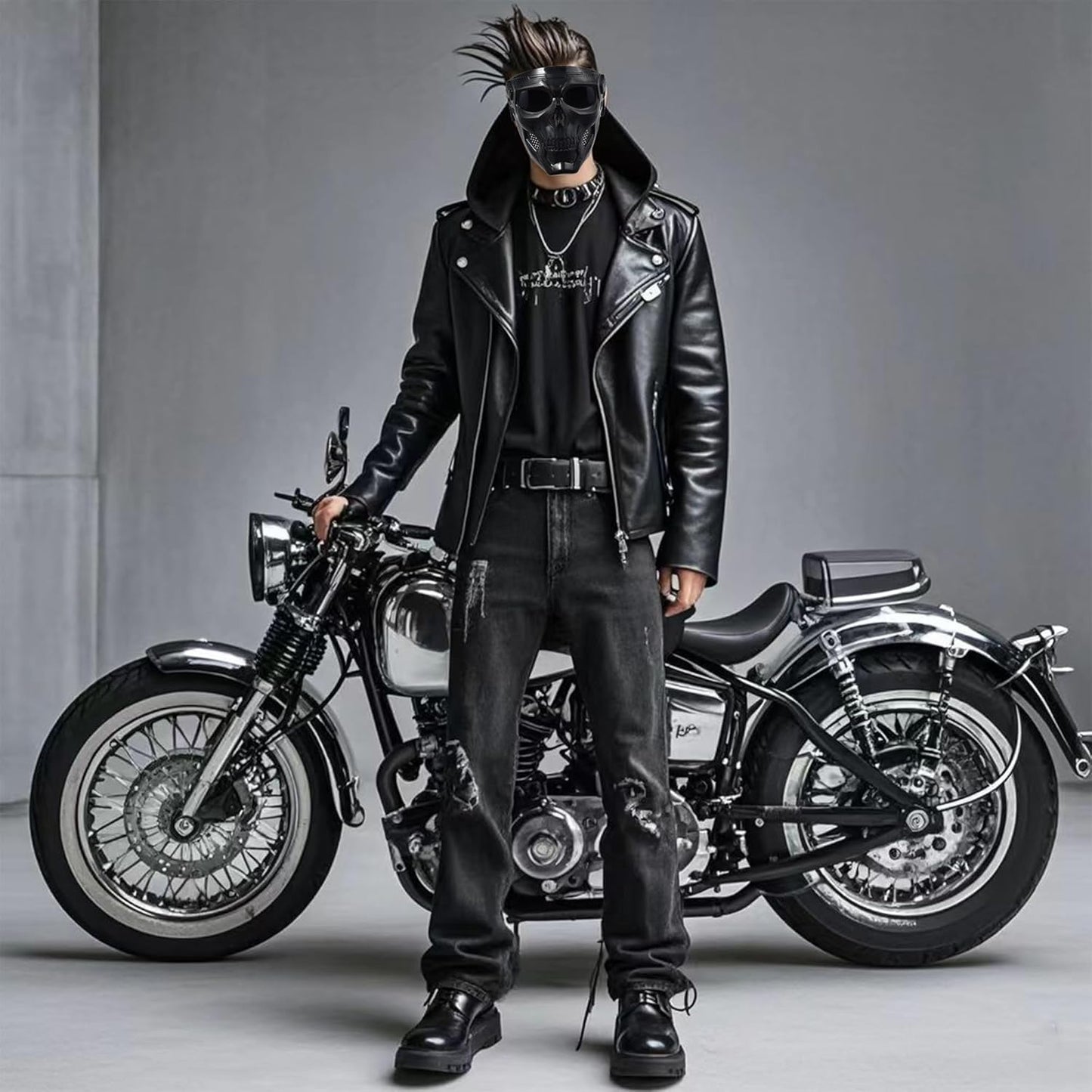 Motorcycle Face Mask - Full Face Dirt Bike Goggles for Men & Women | Offroad Racing Gear
