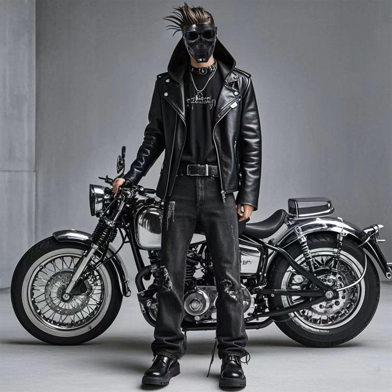 Motorcycle Mask Full Face,Masks Skull Skeleton with Goggles Impact Resistant Tactical Mask for Halloween Paintball Game Movie Props Party (Skull-greyLens)