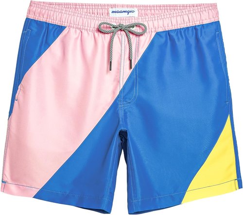 Maamgic Men's Swim Trunks - Quick Dry Swim Shorts with Mesh Lining | Funny Bathing Suits, 7-Inch Length