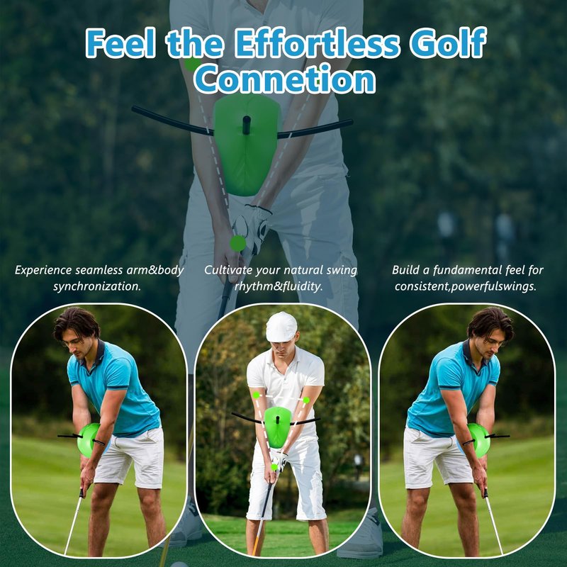 ZEMBSOYA Swing Training Aid Ball Aluminum PU Foam Portable Posture Correction Putting Aid Trainer for Beginners Practice