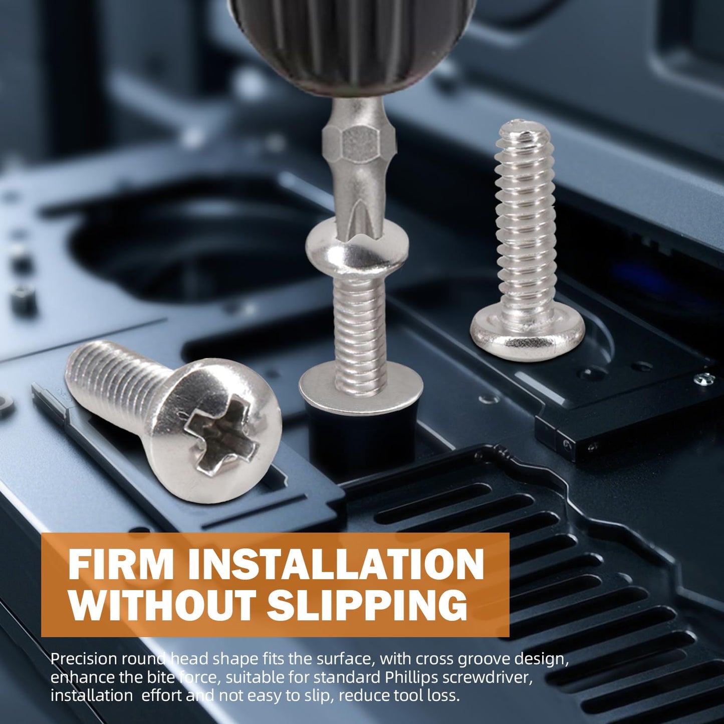 180 PCS Bolt Combination kit # 10 Machine Screws with Locking Washer and Flat Washer, 304 Stainless Steel Phillips Round Head Screws nut and Bolt kit # 10 (3/8 inch,3/4 inch、1 inch)