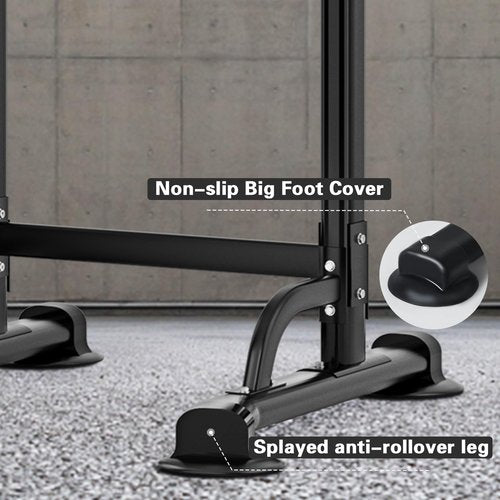 soges Power Tower Pull Up & Dip Station Multi-Function Home Strength Training Fitness Workout Station Height Adjustable, PSBB005-N