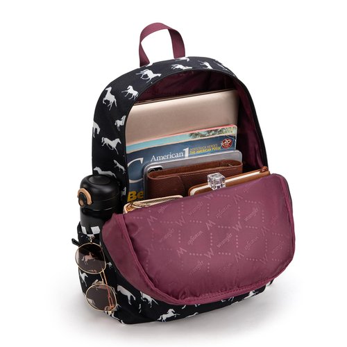 Montana West Wrangler Lightweight Backpack for Women Water Resistant 800D Casual Daypack for College, Commute, Travel & Gym