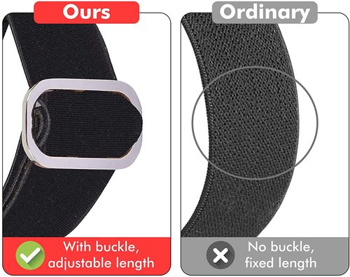 Lamshaw Compatible for Shock Clock 3 Bands, 22mm Stretch Elastics Nylon Adjustable Replacement Strap Accessories for Men & Women Compatible for Pavlok Shock Clock 3 (Black)