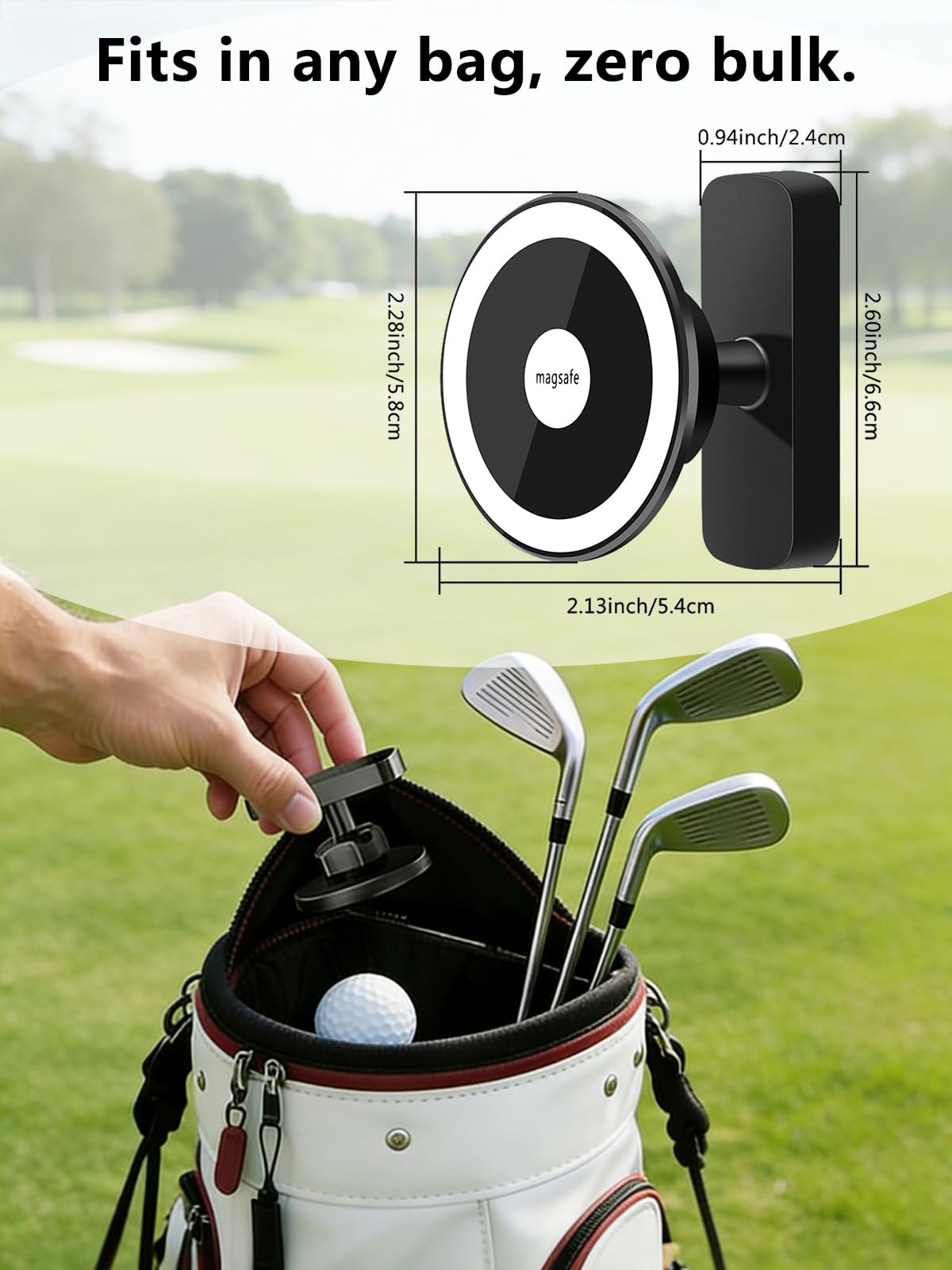 weini Golf Cart Phone Holder Magnetic, Equipped with 20X N52 Dual Magnets, 360° Rotation, Compatible with Brands Such As EZGO/Clubcar/Yamaha/Icon for Golf Carts,Designed Specifically for Golfers.