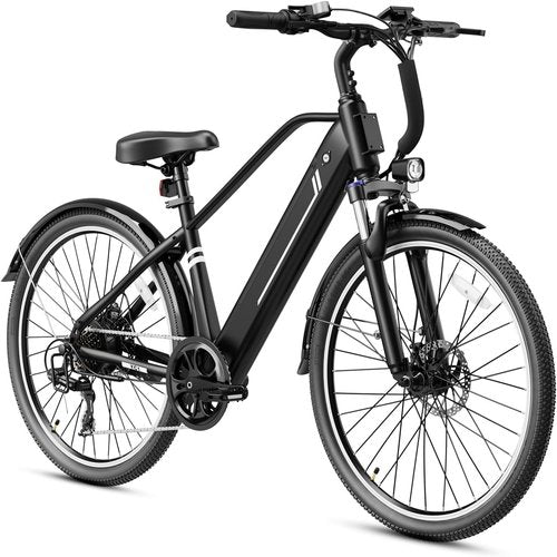 Jasion 26" Electric Bike - 1200W Peak Motor, Removable Battery, 3 Modes, 50 Miles Range, City Commuter