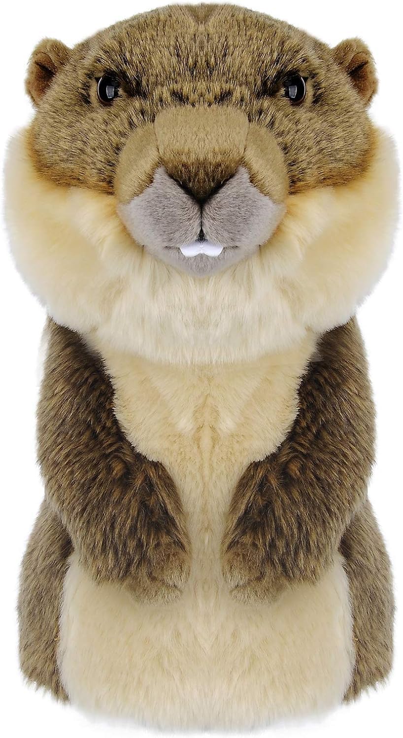 Golf Club Covers, Gopher Golf Club Head Covers for Clubs, Novelty Realistic Headcover Animal Plush Utility Golf Club Protector Gifts for Men