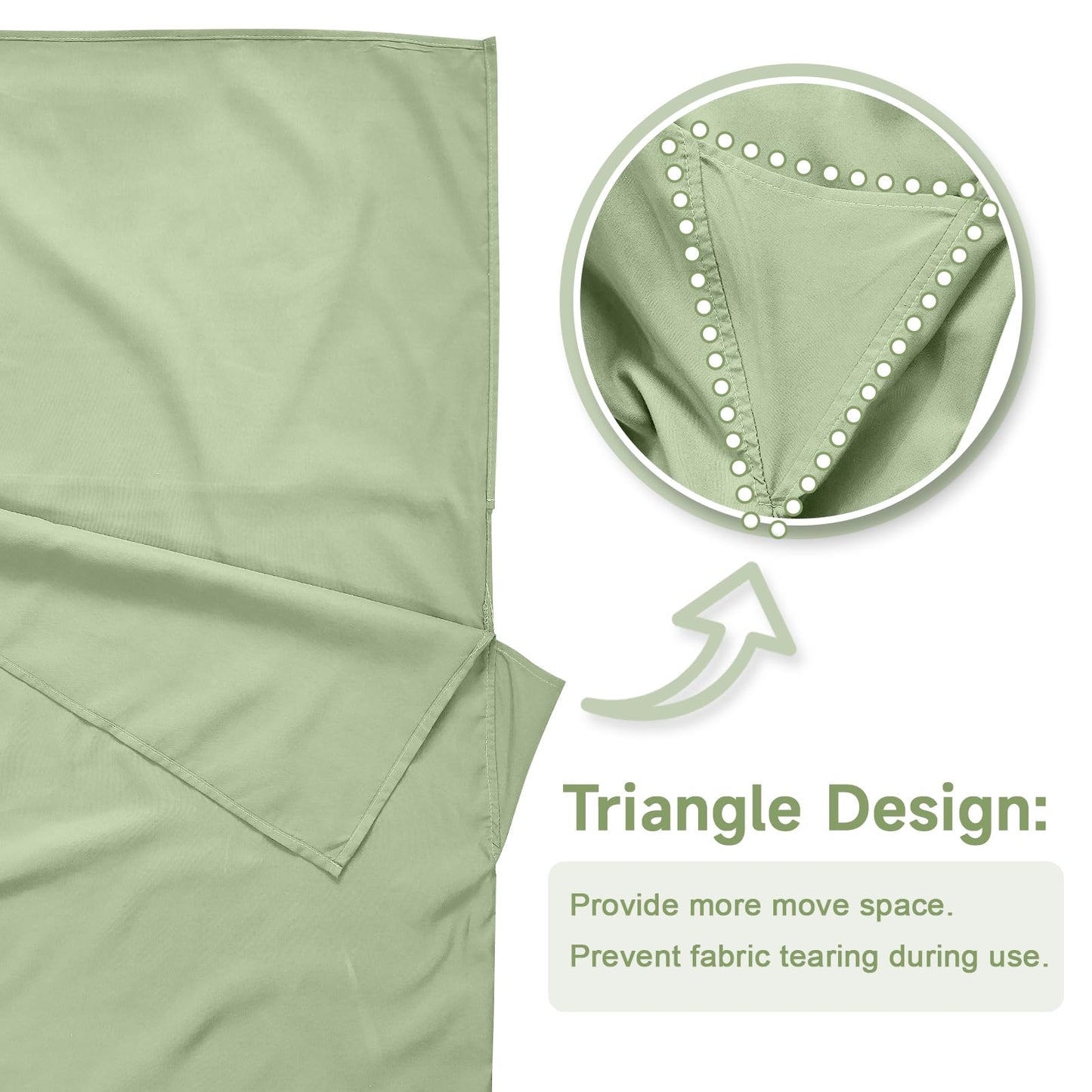 Sleeping Bag Liner, Self Tan Sleep Sack, Adult Sleep Sack, Two-Way-Zipper Expose Feet Separately, Portable Single Camping Travel Sheets for Hotel,Hostels,Business Trips