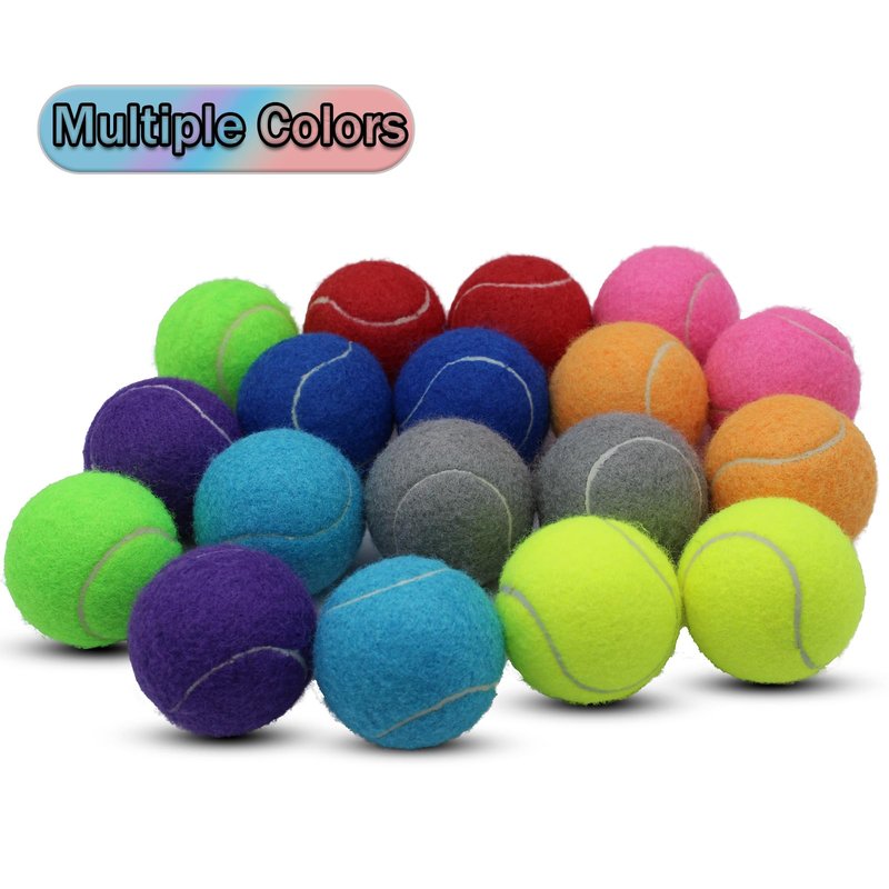 ZHUOKECE Tennis Balls, 90 Pack Training Tennis Balls Practice Balls, Pet Dog Playing Balls, fit for Beginner Training Ball (Multi-Color)