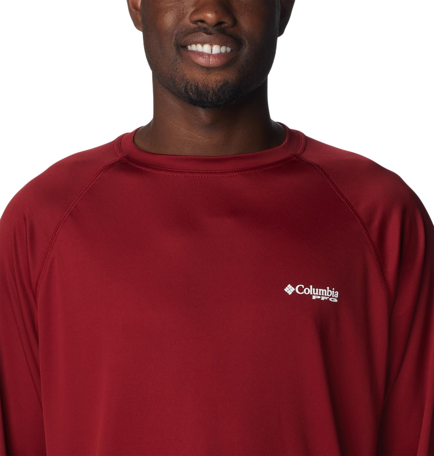 Columbia Men's Terminal Tackle Long Sleeve Big Shirt, Teal/Kettle Logo, 2X