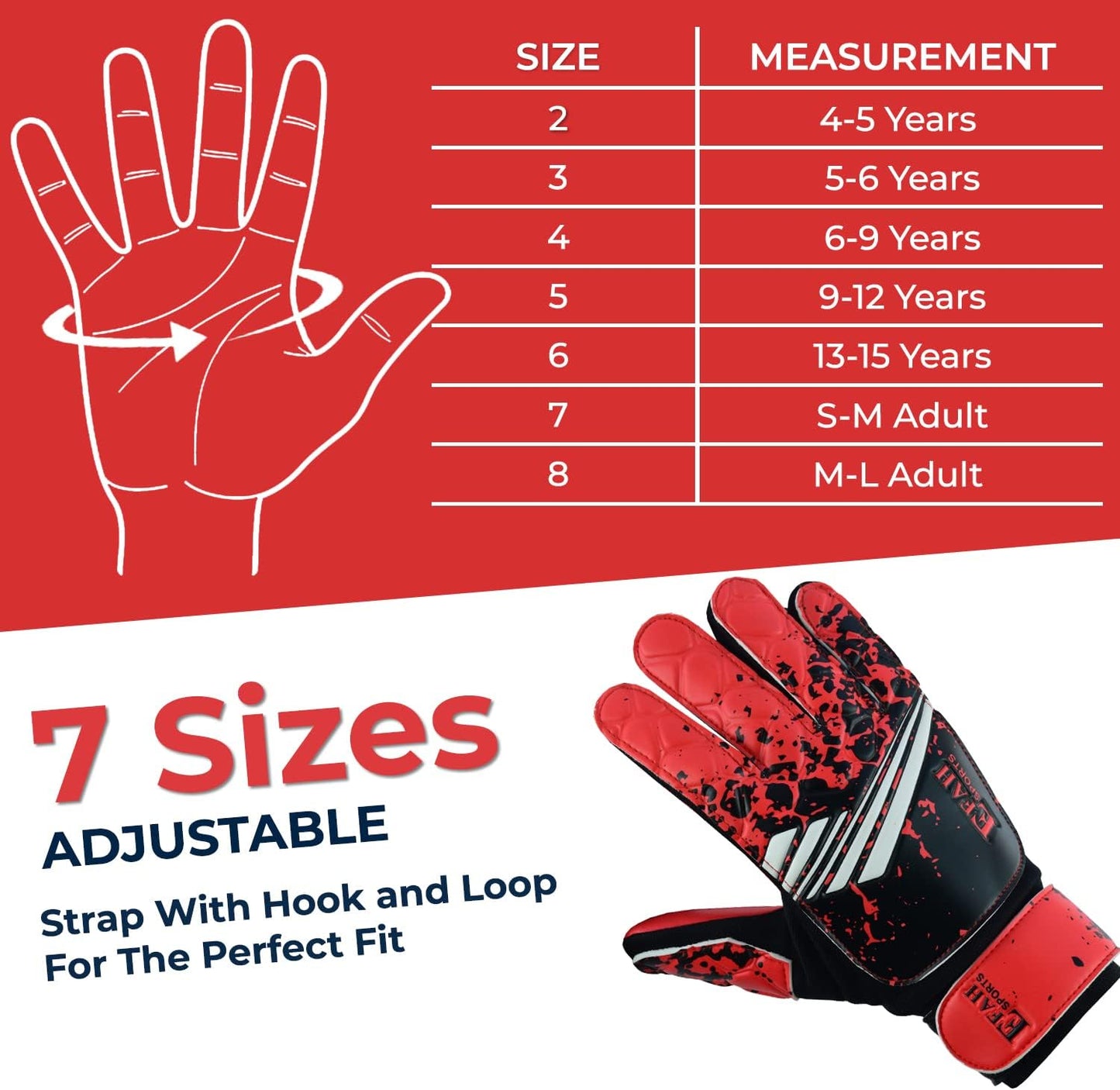 Skiennix Soccer Goalkeeper Gloves - Youth Football Goalie Gloves with Strong Grip | Perfect for Kids