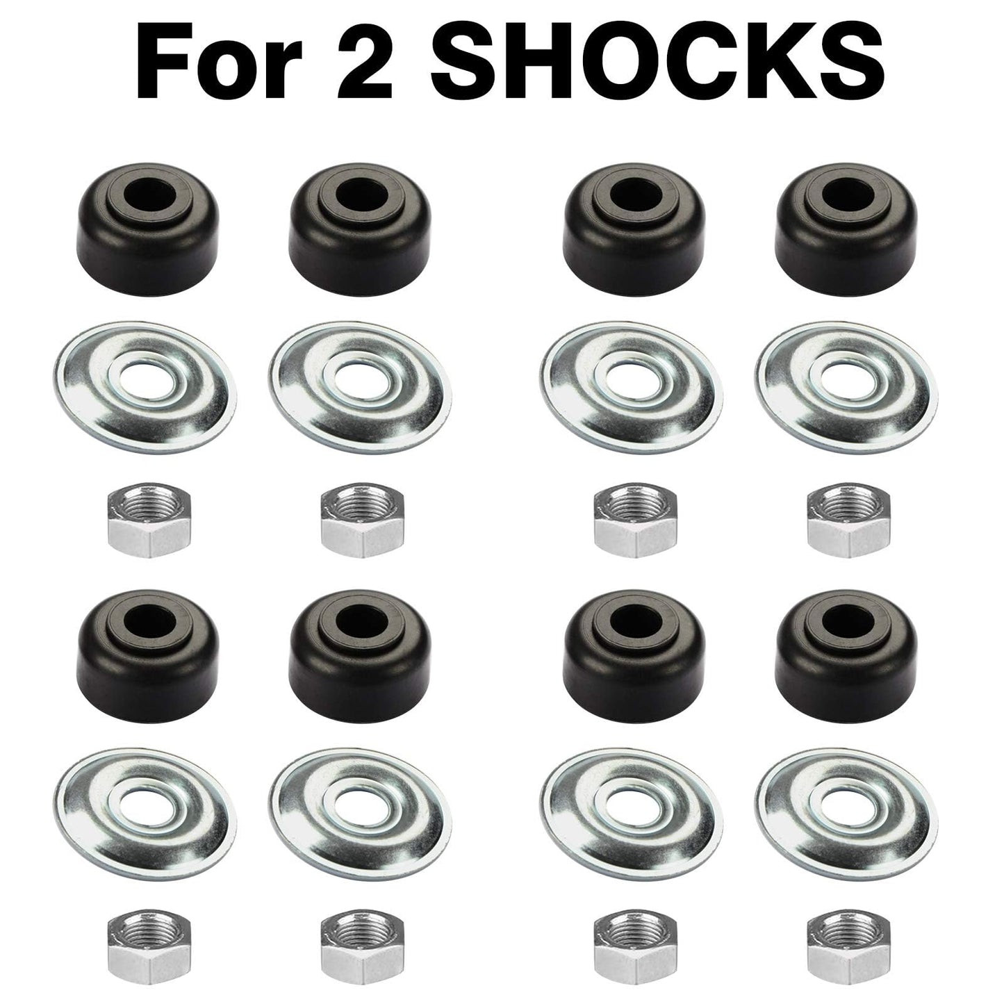 LEAPGOMAX Golf Cart Shock Bushing Kit Fits EZGO 1989-Up TXT Marathon Golf Cart and Club Car 1982-Up DS and Precedent Two Front/Rear Stud, Replaces OEM# 1011415