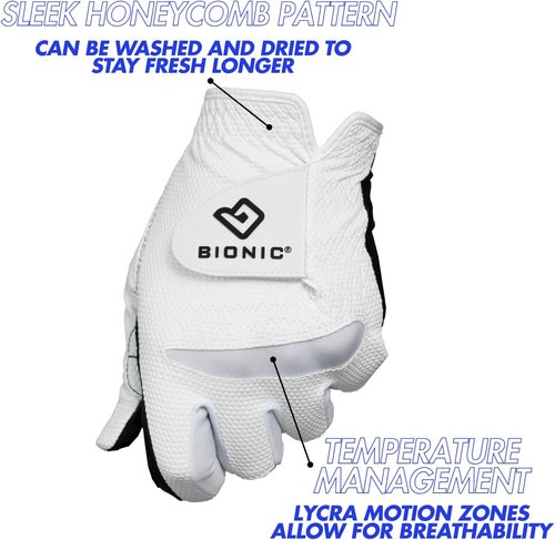 Bionic Men's Golf Glove - RelaxGrip 2.0 DX for Enhanced Comfort and Performance