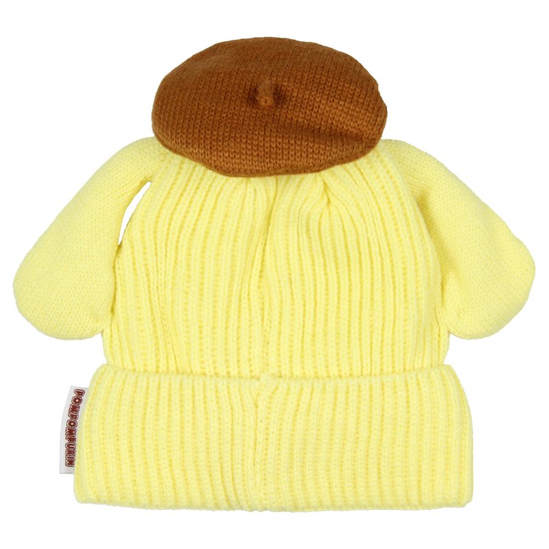 Sanrio Pompompurin Beanie Hello Kitty and Friends Pompompurin Embroidered Character Cuffed Beanie Cap Hat OSFM for Men and Women