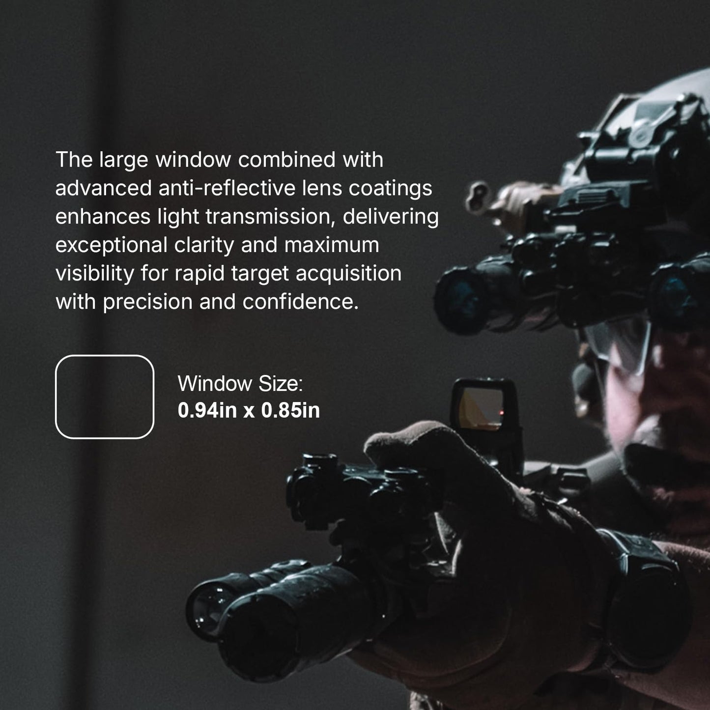 OSIGHT X Multi-Reticle 3 MOA Dot & 32 MOA Circle Open Reflex Sight with Charging Cover, Durable Tactical Parallax-Free Sights for Full-Sized Setups (Red Dot)