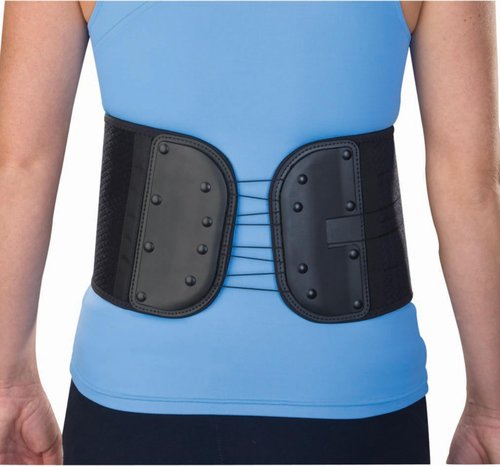 MUELLER Sports Medicine Green Adjustable Back & Abdominal Support, Ideal for Upper and Lower Back Pain, Relief & Support for Men and Women, Strains, Sciatica, Scoliosis, Black, Black, One Size