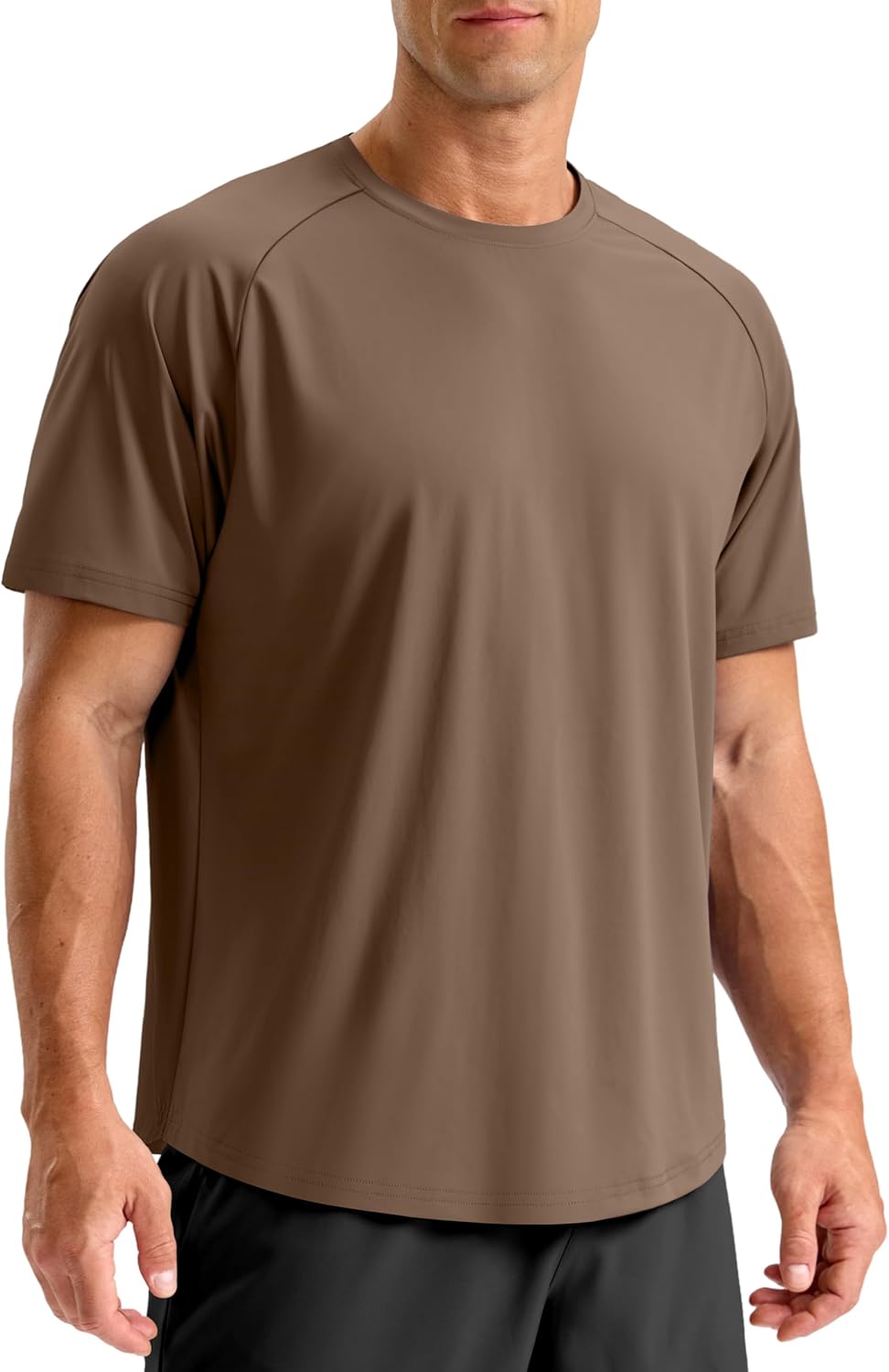 Soothfeel Men's Quick-Dry Athletic Running Shirts - Short Sleeve Moisture-Wicking Gym Tees