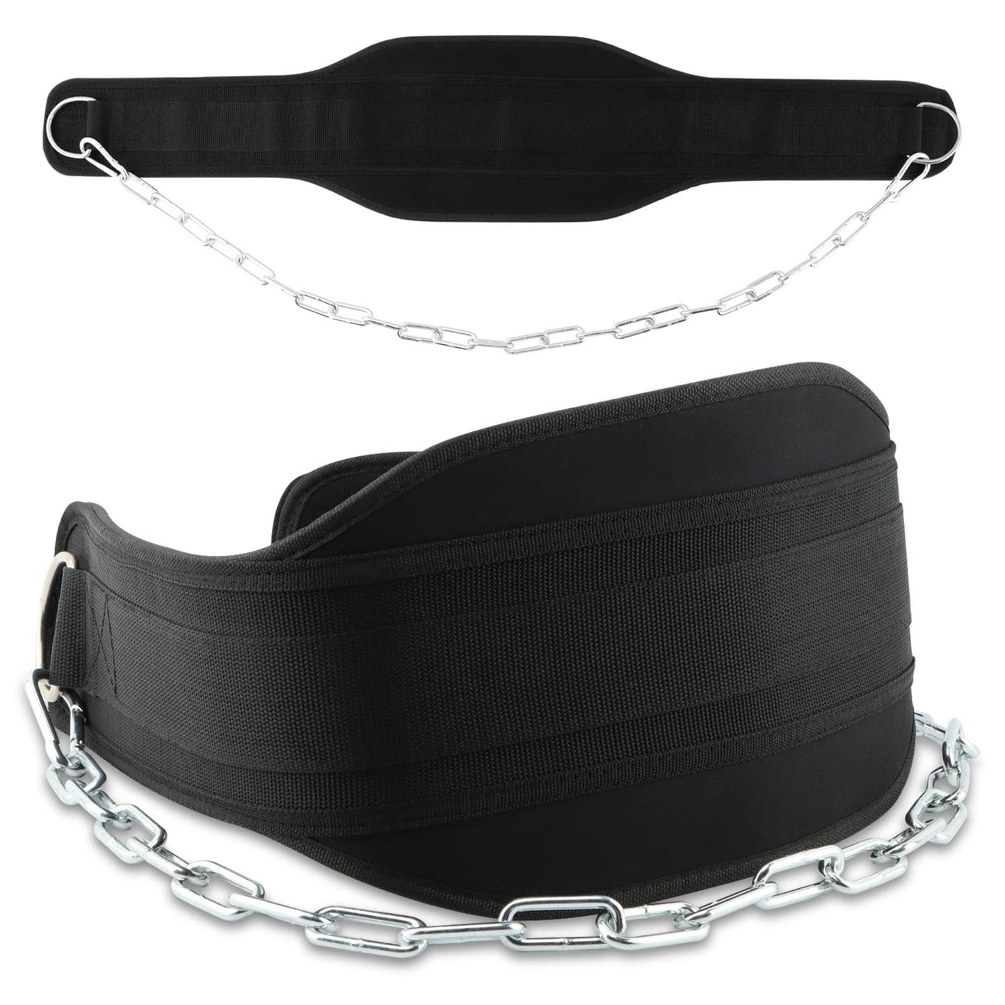 Dip Belt With Chain,Weightlifting Belt or Pull-Ups, Powerlifting, Squats, and Bodybuilding,550lbs - 650lbs Weight Capacity