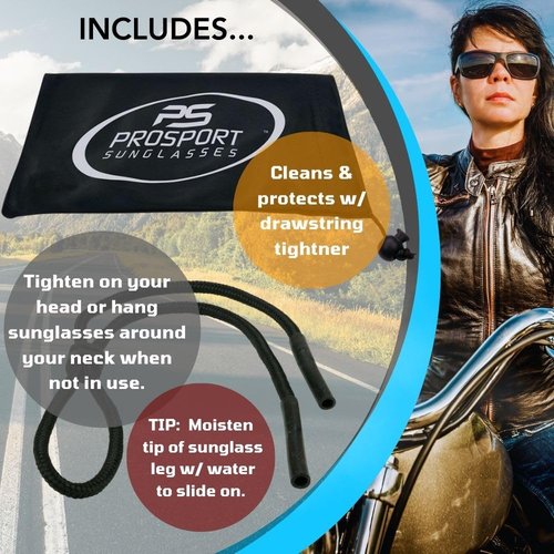 proSPORT Polarized Bifocal Sunglasses Readers for Men Women Full Sport Wrap Frame Fishing Boating Beach Matte Black Smoke +2.50 Anti Glare Lenses
