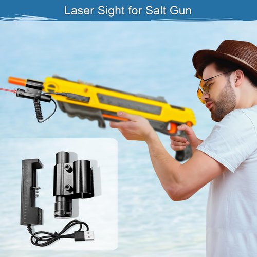 SZWRSKJ Rechargeable Laser Sight Fit for Slat Gun 4.0, 3.5, 3.0, 2.5, 2.0, Beam Scope for Rifle with Charger, Airsoft BB Pump Rifle Add-On Accessories