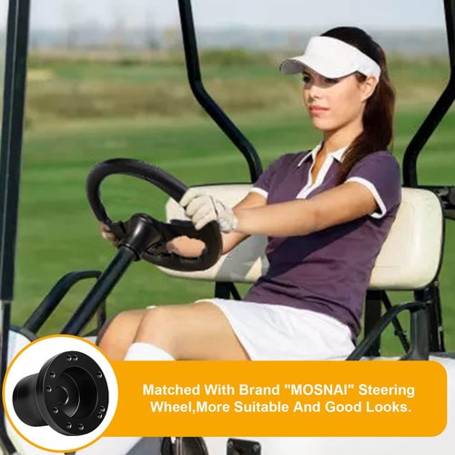 EZGO Steering Wheel Adapter Hub for EZGO TXT/RXV/Marathon/Medalist Golf Carts with 5-6 Holes Golf Cart Steering Wheel