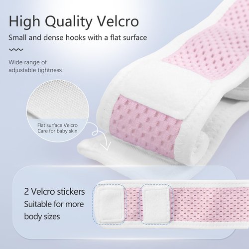 lefeke Umbilical Hernia Belt Baby Belly Button Band, Newborn Belly Wrap Truss, Infant Abdominal Binder for Children Kids, Adjustable Navel Belly Band Support Cord (Pink-S)