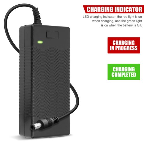 42V 2A Scooter Battery Charger Portable Reusable Charger Suitable for Electric Skateboard Vehicle(2A（US Standard）)
