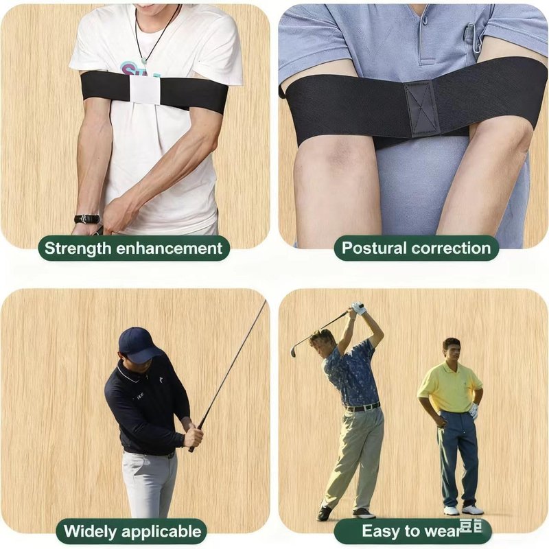 Upgraded Golf Wrist Training Aid with Golf Swing Band,Wrist Trainer Pro Golf & Arm Band Aid,Golf Training Kit with Arm Band & Wrist Strap to Correct Wrist Angle and Develop Muscle Memory for Beginner