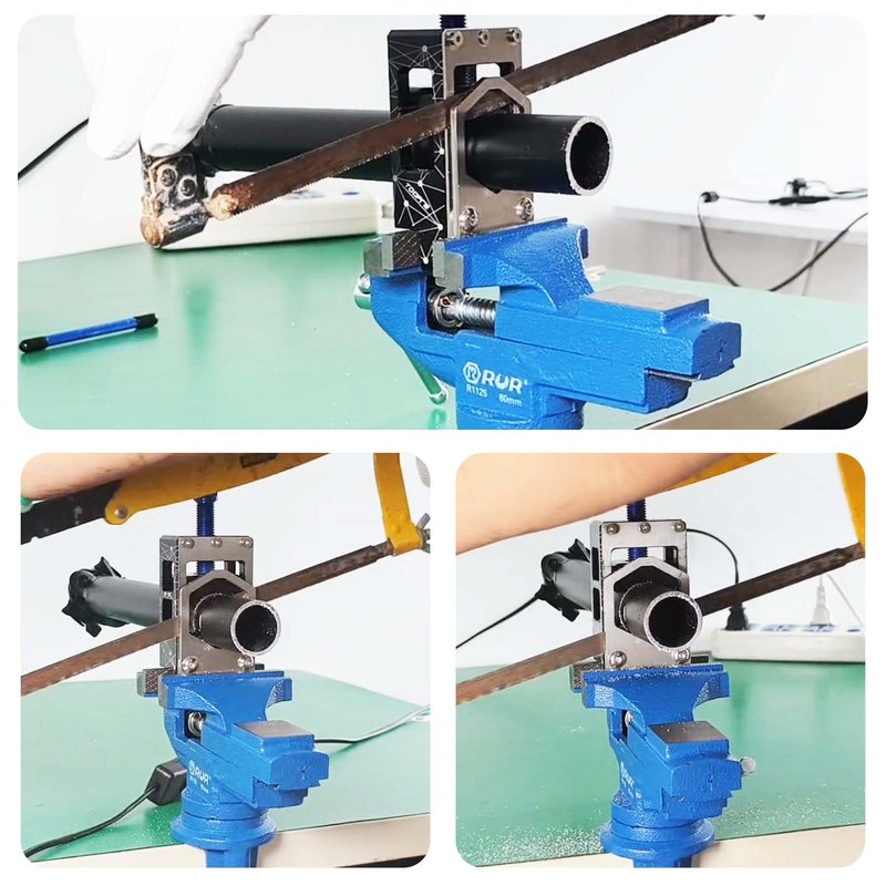 Aikolesa Bike Saw Guide, Seat Post Cutting Tool, Bicycle Handlebar for Seatpost Cutting, Adjustable Cycling Saw Guide for Road Mountain Bike Fork Steerer