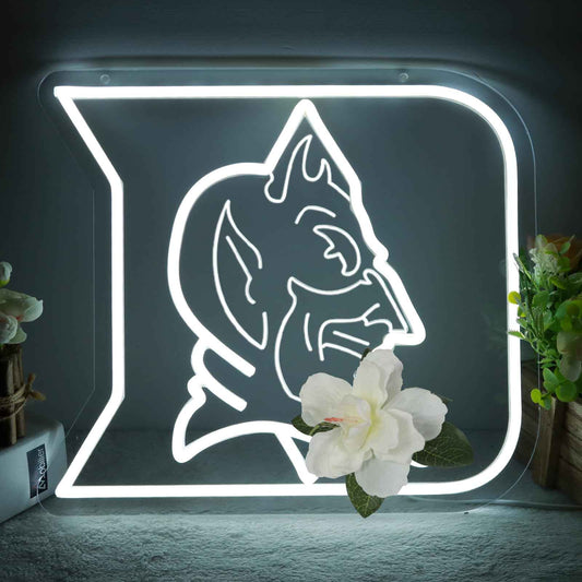 HUIKWAN University Team Logo Neon Sign，Neon Light LED Sign for Sports Fans Gifts USB Powered Neon Wall Sign Dimmable for Man Cave Sports Studio Wall Art