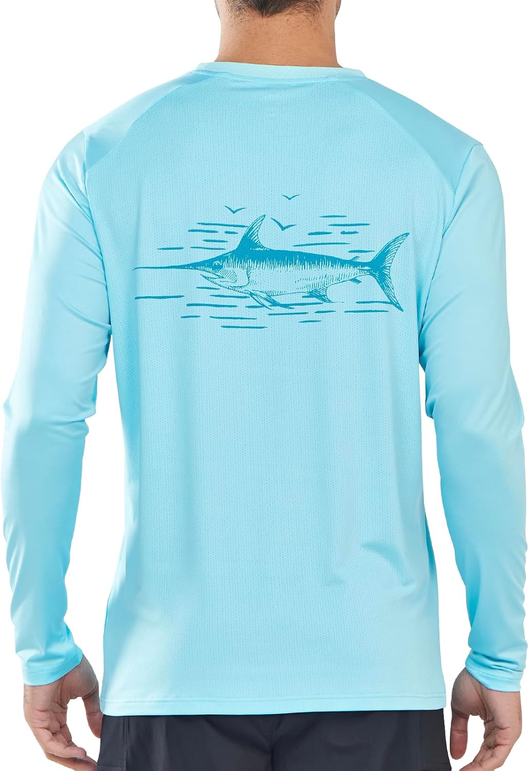 NORTHYARD Men's Swim Shirt - UPF 50+ Sun Protection Long Sleeve Rash Guard | Quick Dry Lightweight