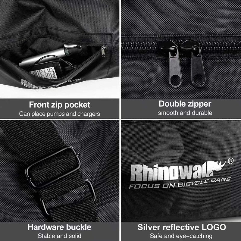 Rhinowalk Electric Scooter Bag, Foldable Carrying Case with Shoulder Strap, Heavy Duty Storage and Travel Backpack for Most Scooters