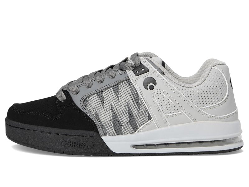 Osiris Men's Pixel Fashion Sneaker,Black/Charcoal/Grey,7.5 M US