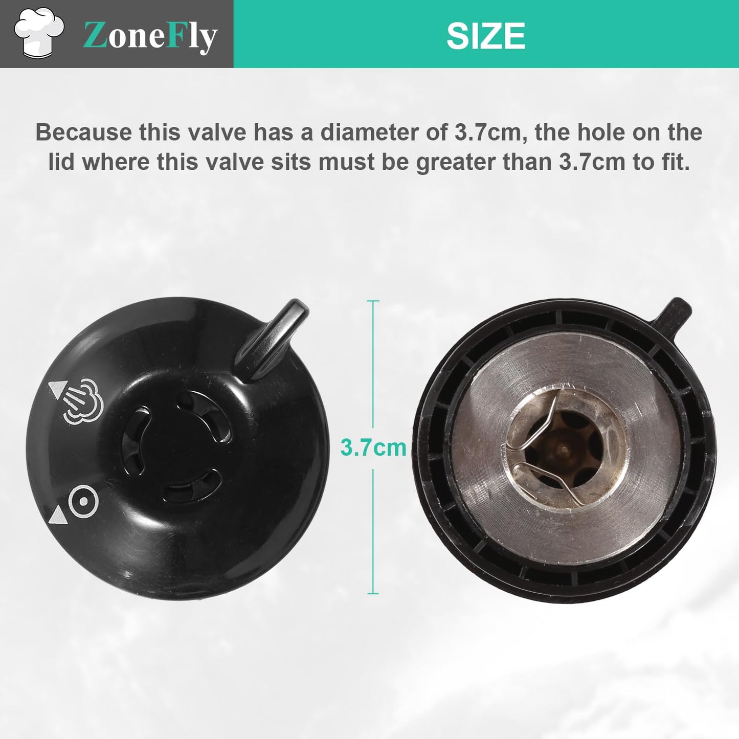 Original Pressure Release Valve Compatible with Power Cooker Pressure Cooker XL Including PPC770, PPC773, PPC780, PPC790, PCXL-PRO6. Emeril Lagasse Pressure 6Qt 8Qt