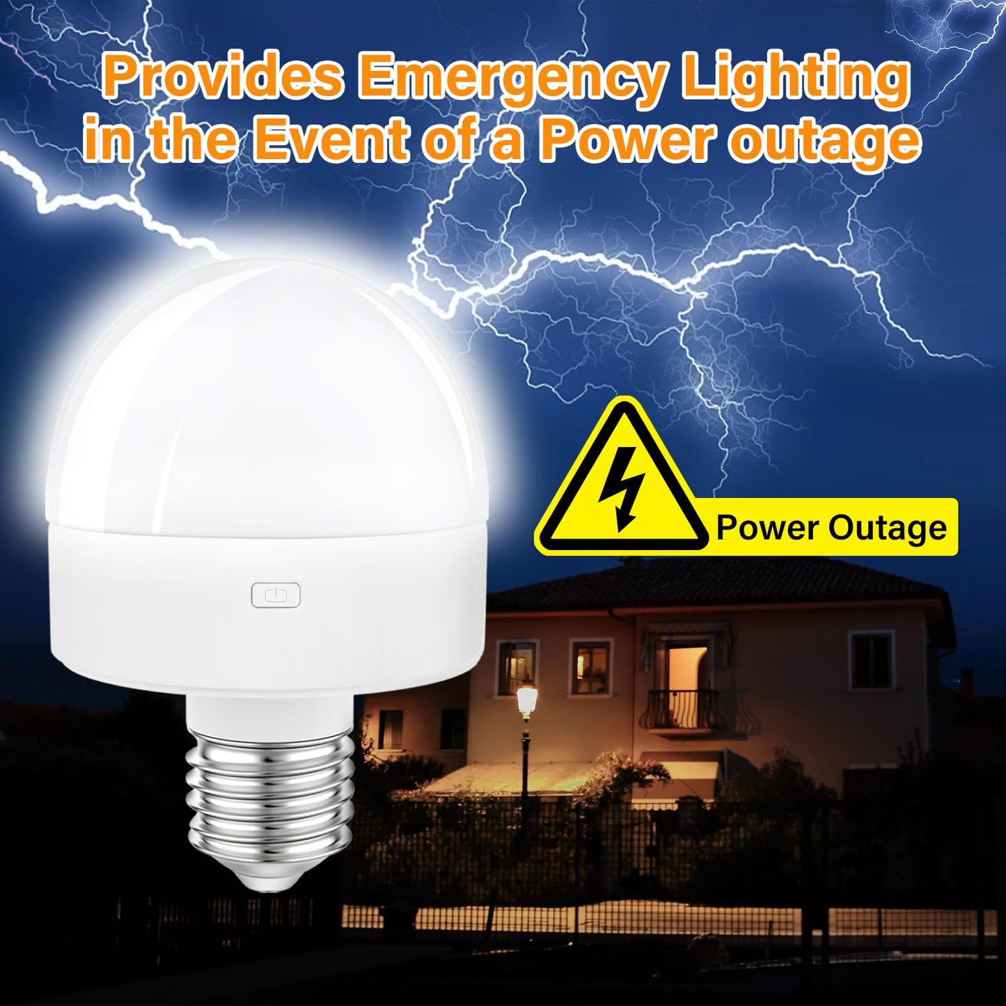 E26 Rechargeable Light Bulb with Remote,Battery Operated Backup Bulb for Sconces & Lamps,15 Colors Selectable,3 Timer,Dimmer,Wireless Puck Light Bulbs for Non-Hardwired,Detachable Charging,2 Pack