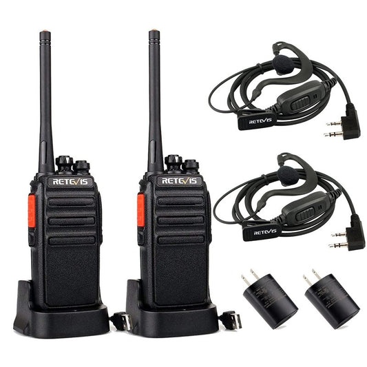 Retevis H-777S Walkie-Talkies Long Range,Rechargeable Two Way Radios,Rugged 2 Way Radio with Earpiece,Hiking Camping Road Trip Gift(2 Pack)